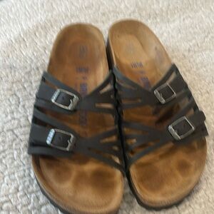 Birkenstock black sandal.